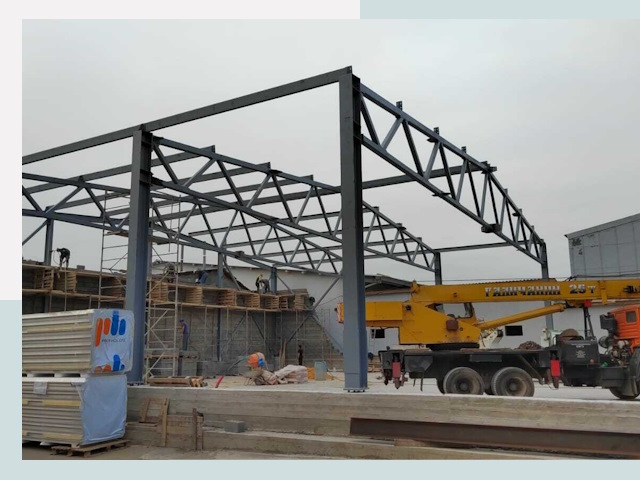 Строительство цехов в Курганинске