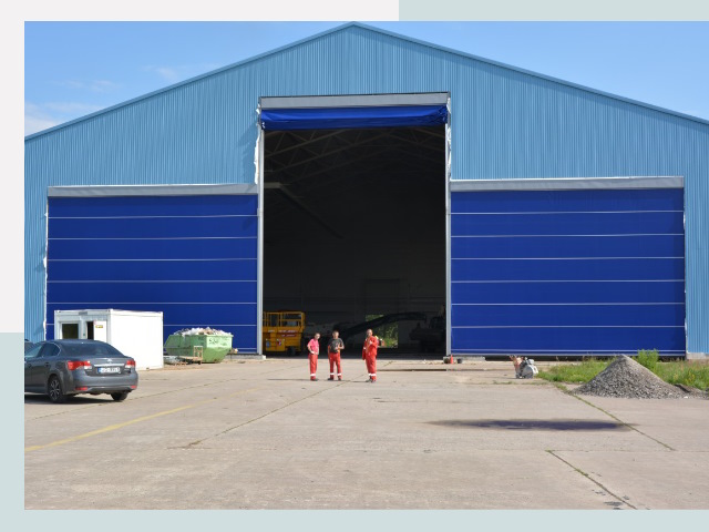 Ангарные ворота в Курганинск от СтальСтрой-Кгн по цене 624 руб.