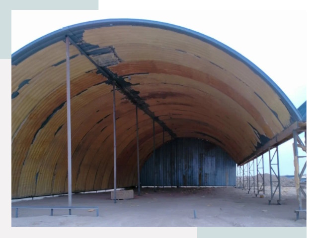 Реконструкция ангаров в Курганинске